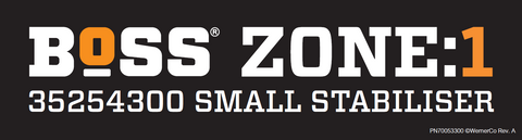 BoSS Zone 1 Small Stabiliser Label